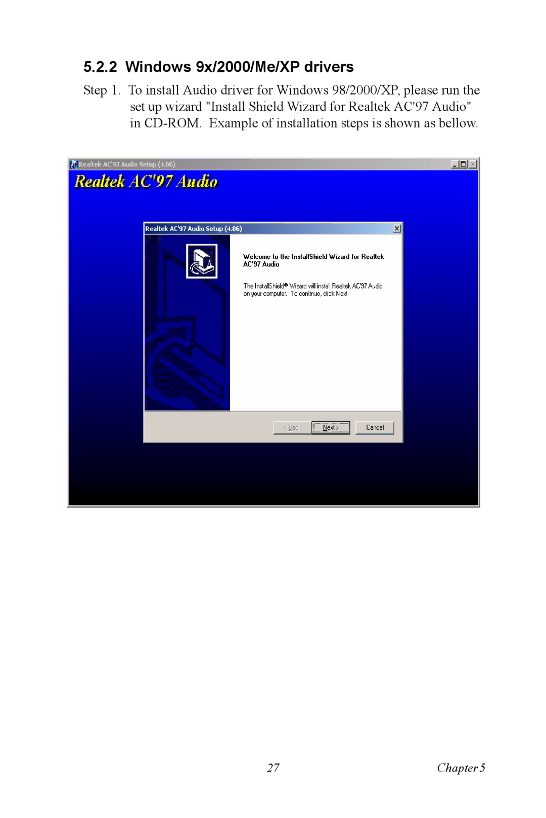 Intel SOM-4486 user manual Windows 9x/2000/Me/XP drivers 