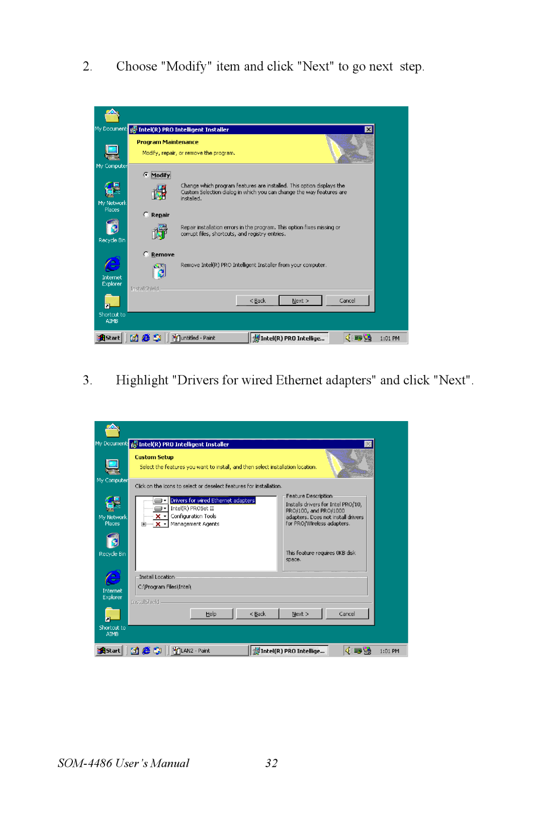 Intel user manual SOM-4486 User’s Manual 