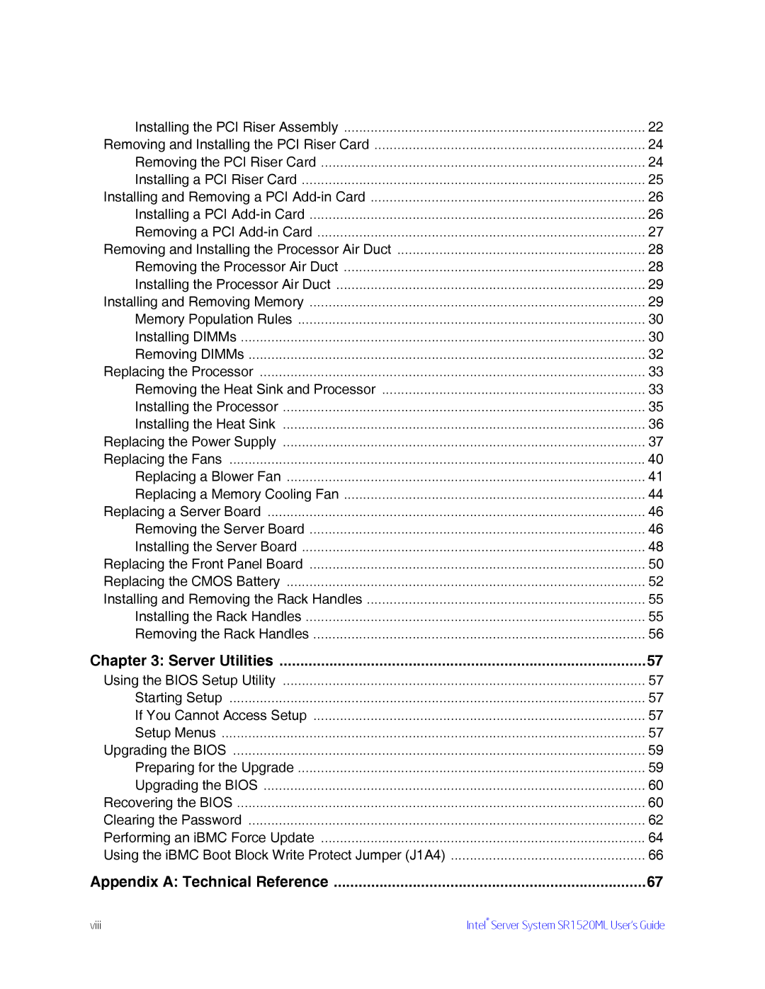 Intel SR1520ML manual Server Utilities 