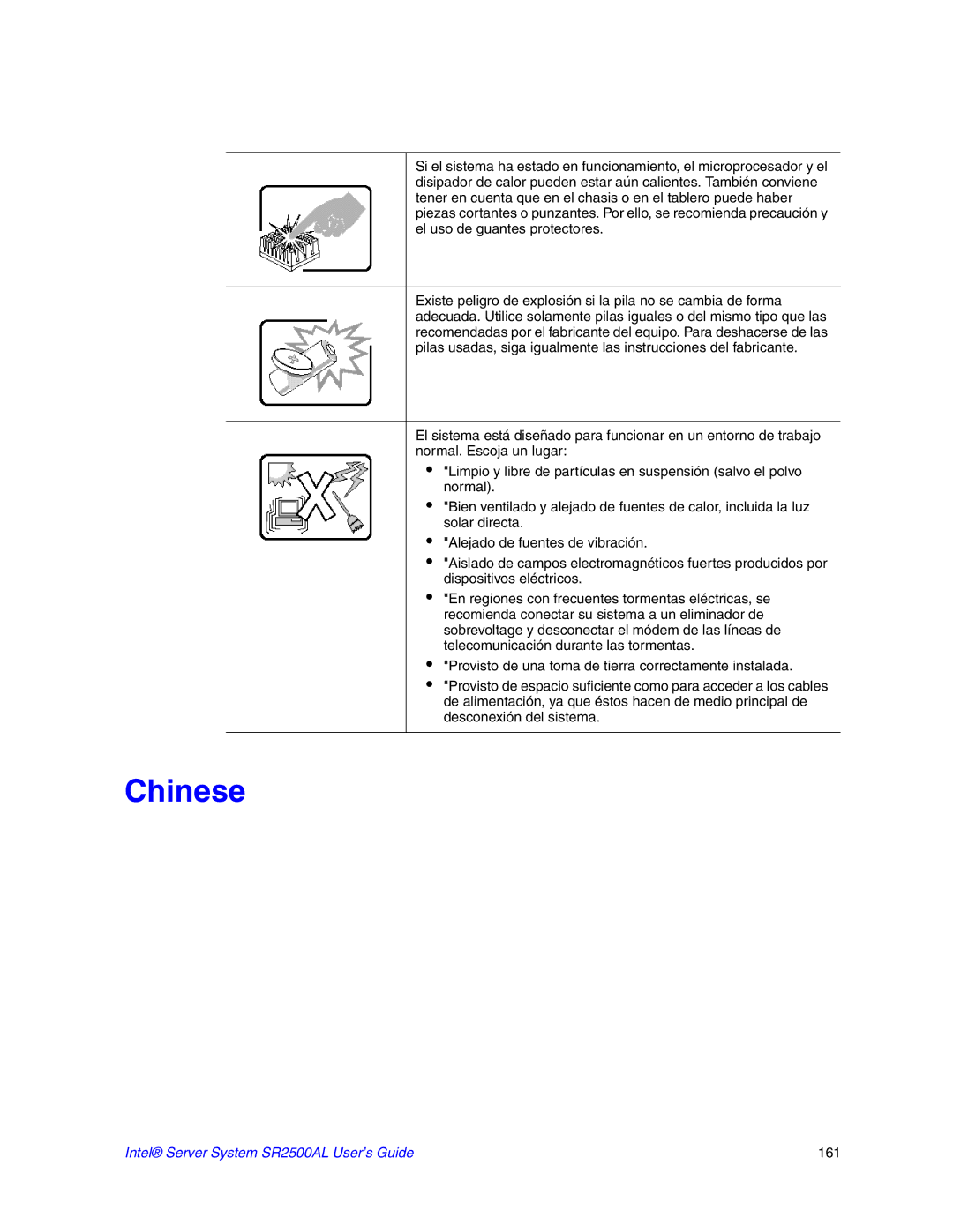 Intel SR2500AL manual Chinese 