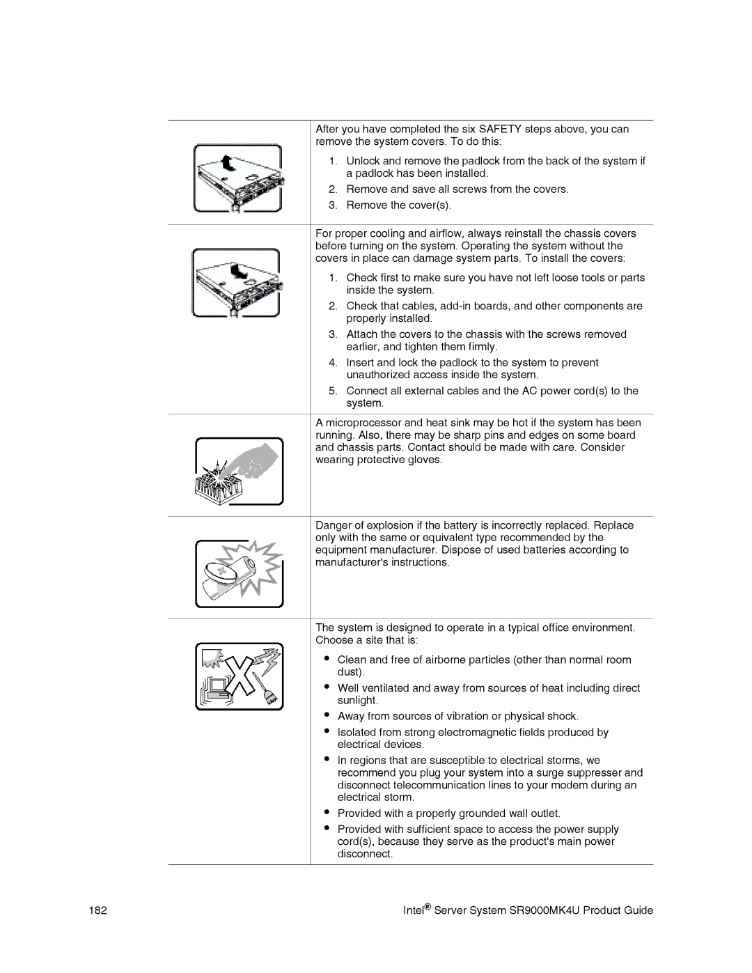 Intel manual Intel Server System SR9000MK4U Product Guide 