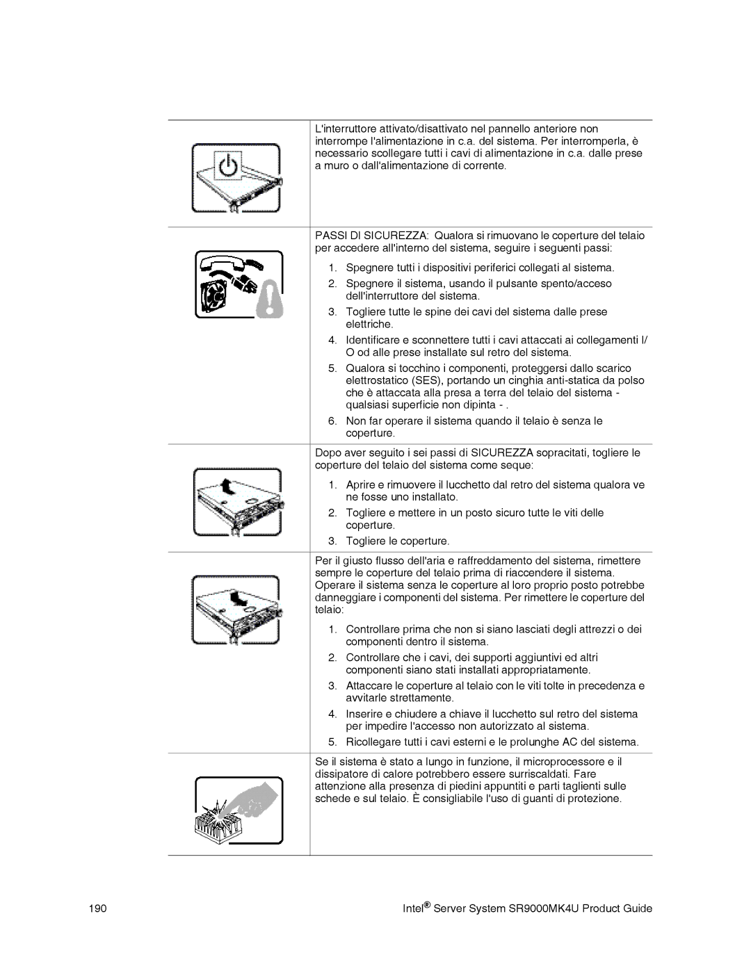 Intel SR9000MK4U manual 