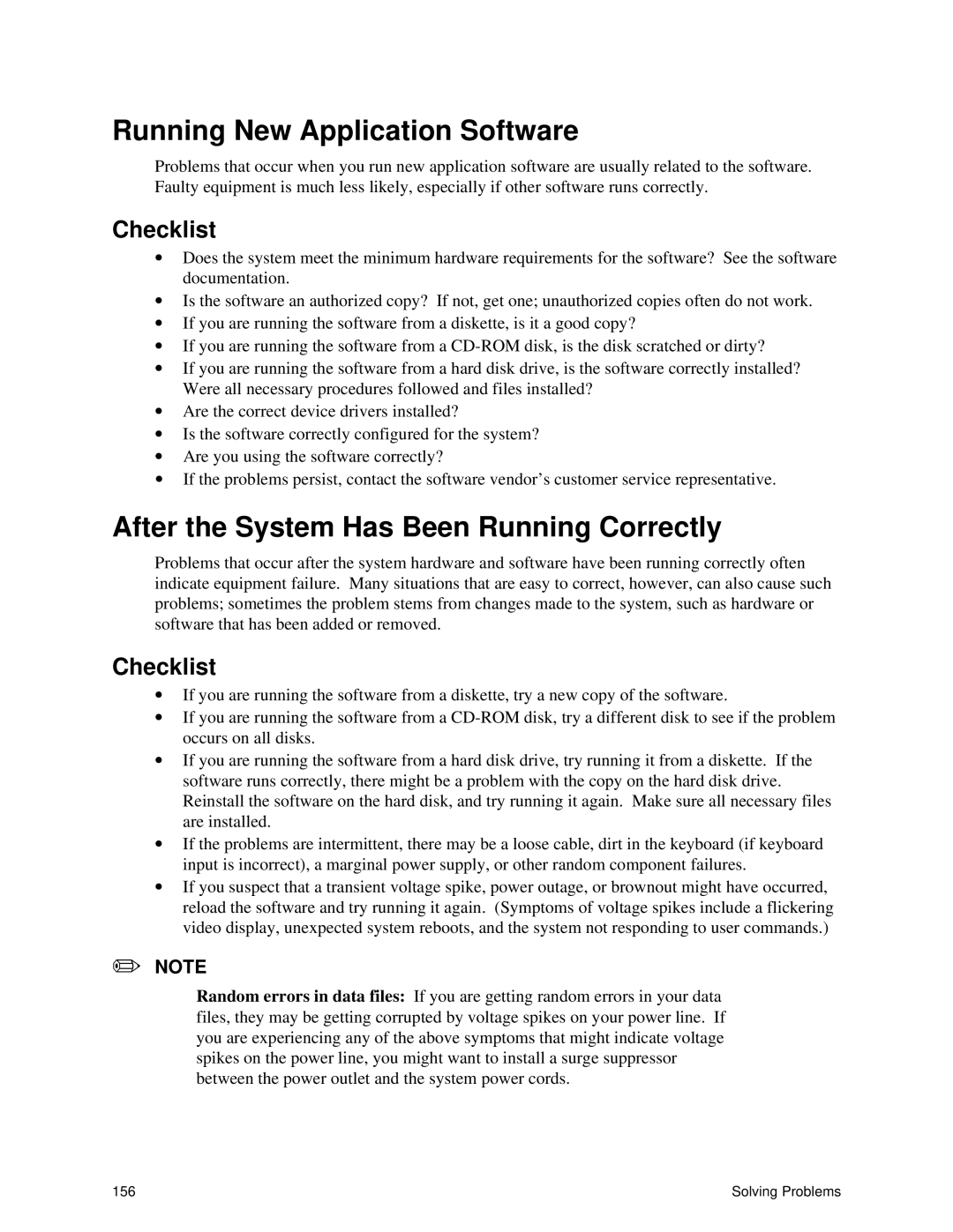 Intel SRPL8 manual Running New Application Software, After the System Has Been Running Correctly 