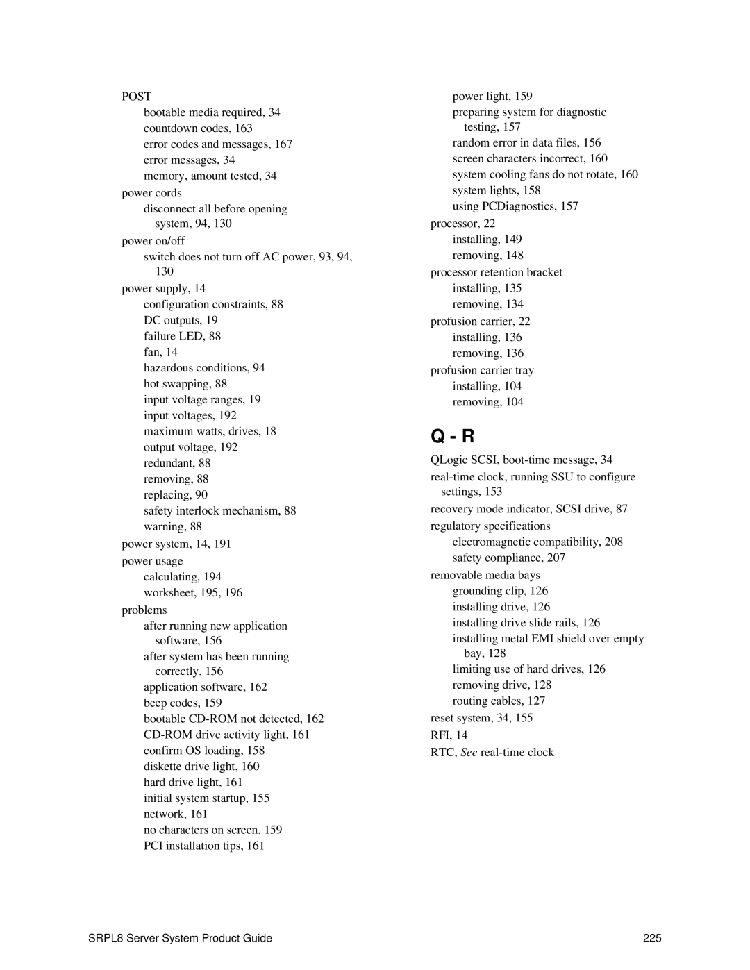 Intel SRPL8 manual Post 