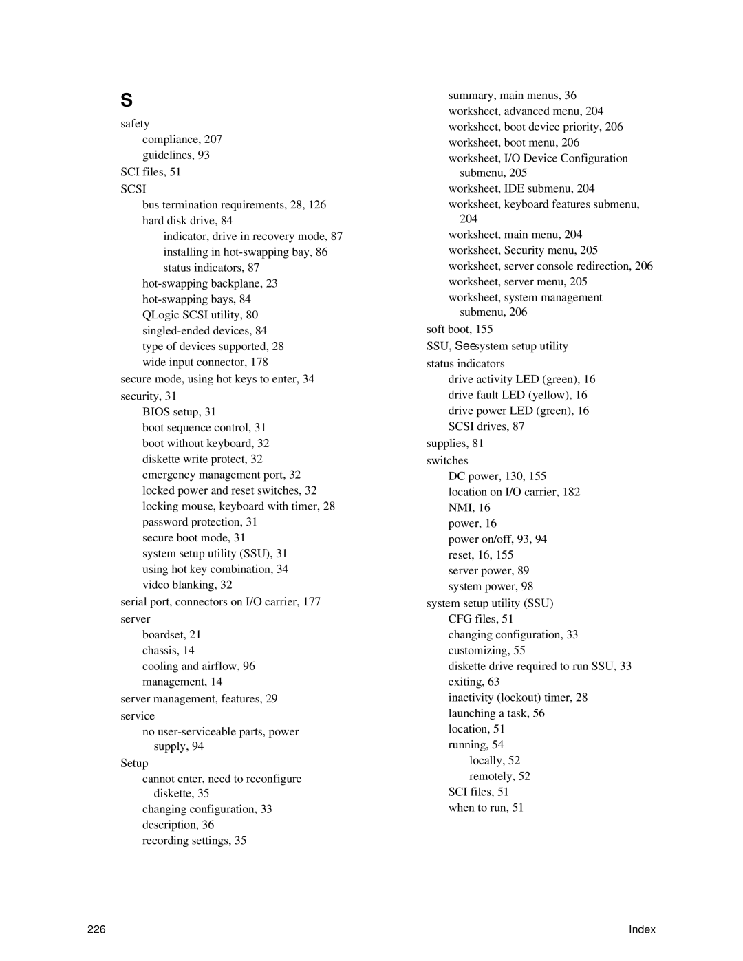 Intel SRPL8 manual Scsi 