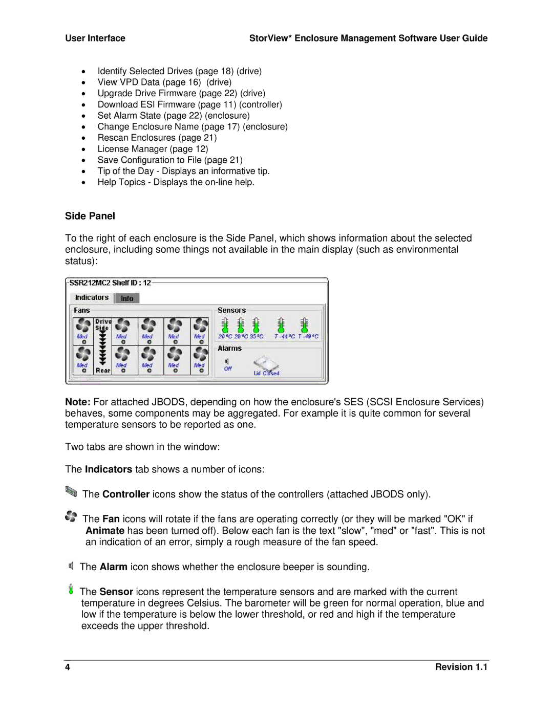 Intel SSR212MC2 manual Side Panel 