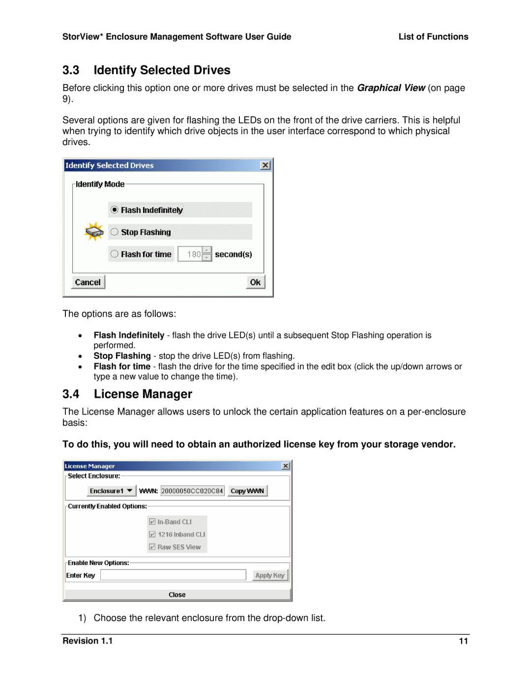 Intel SSR212MC2 manual Identify Selected Drives, License Manager 