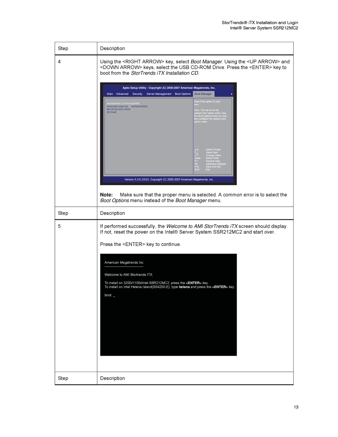 Intel SSR212MC2 manual Step 