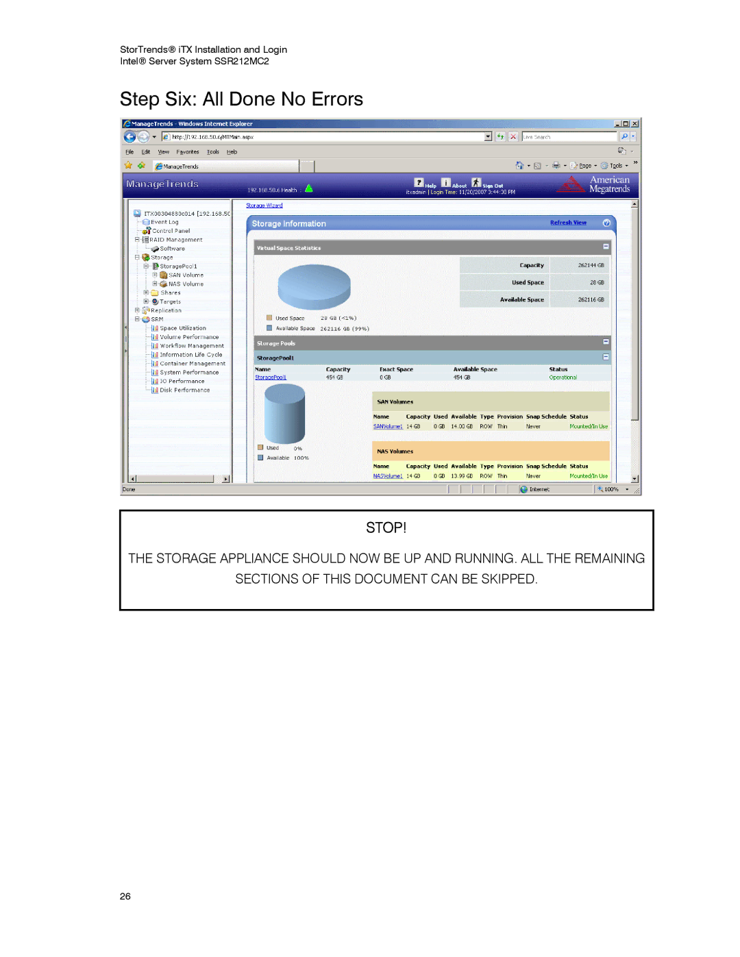 Intel SSR212MC2 manual Step Six All Done No Errors 