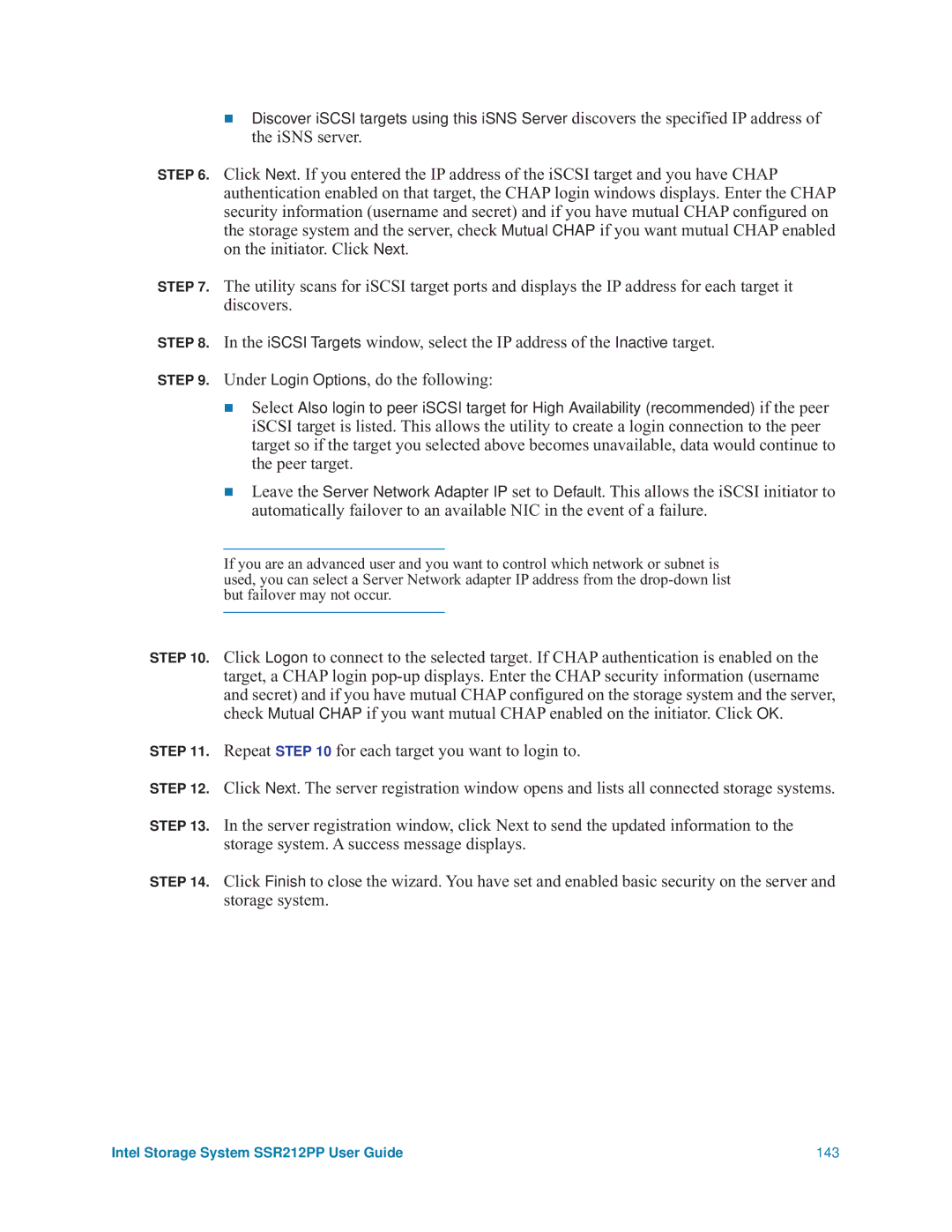 Intel manual Intel Storage System SSR212PP User Guide 143 