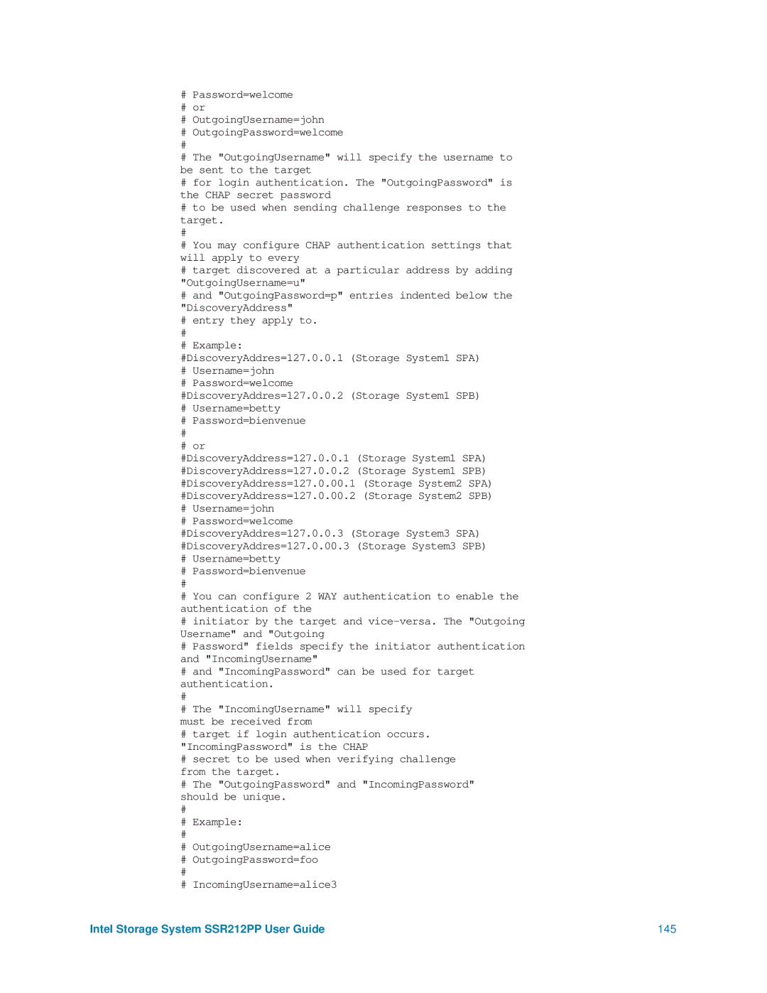 Intel manual Intel Storage System SSR212PP User Guide 145 