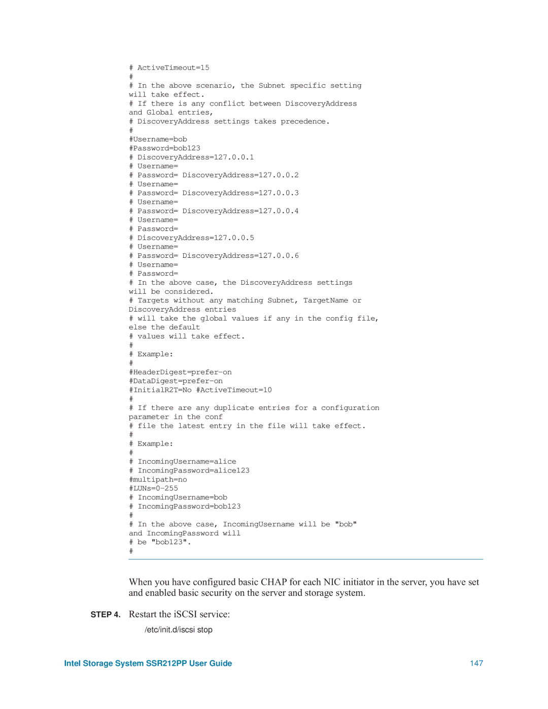 Intel manual Intel Storage System SSR212PP User Guide 147 