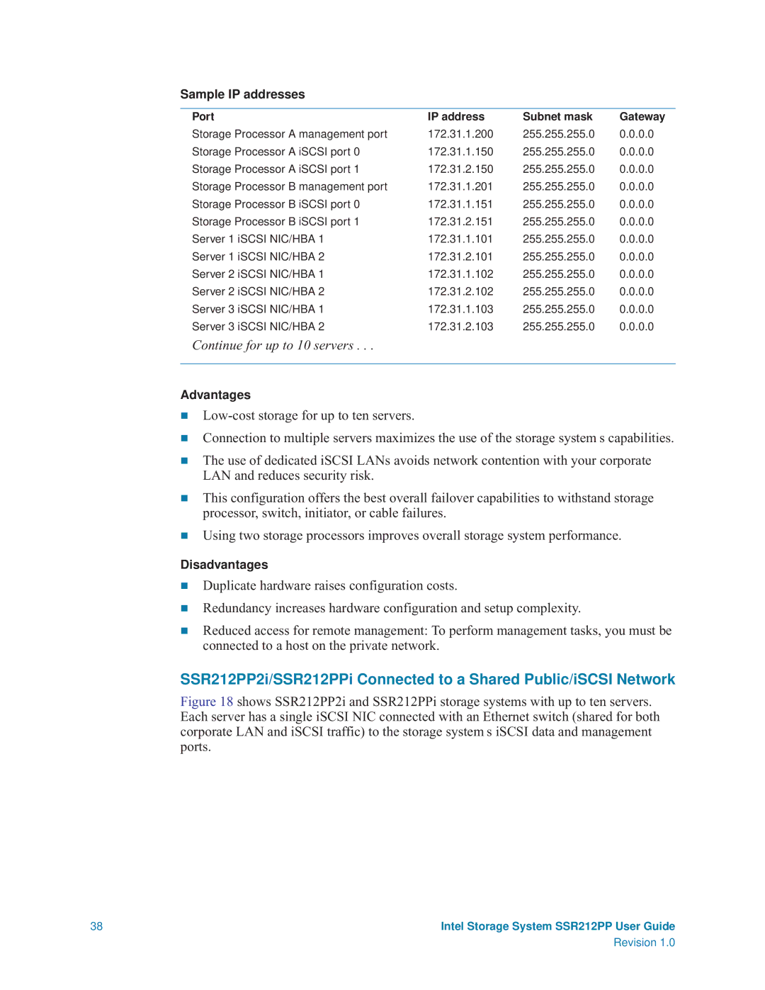 Intel SSR212PP manual Continue for up to 10 servers 