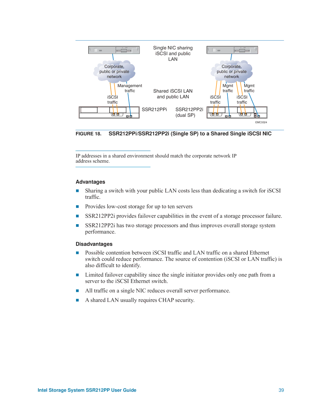 Intel manual SSR212PPi/SSR212PP2i Single SP to a Shared Single iSCSI NIC 