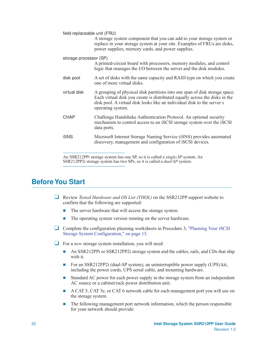 Intel SSR212PP manual Data ports, Discovery, management and configuration of iSCSI devices 