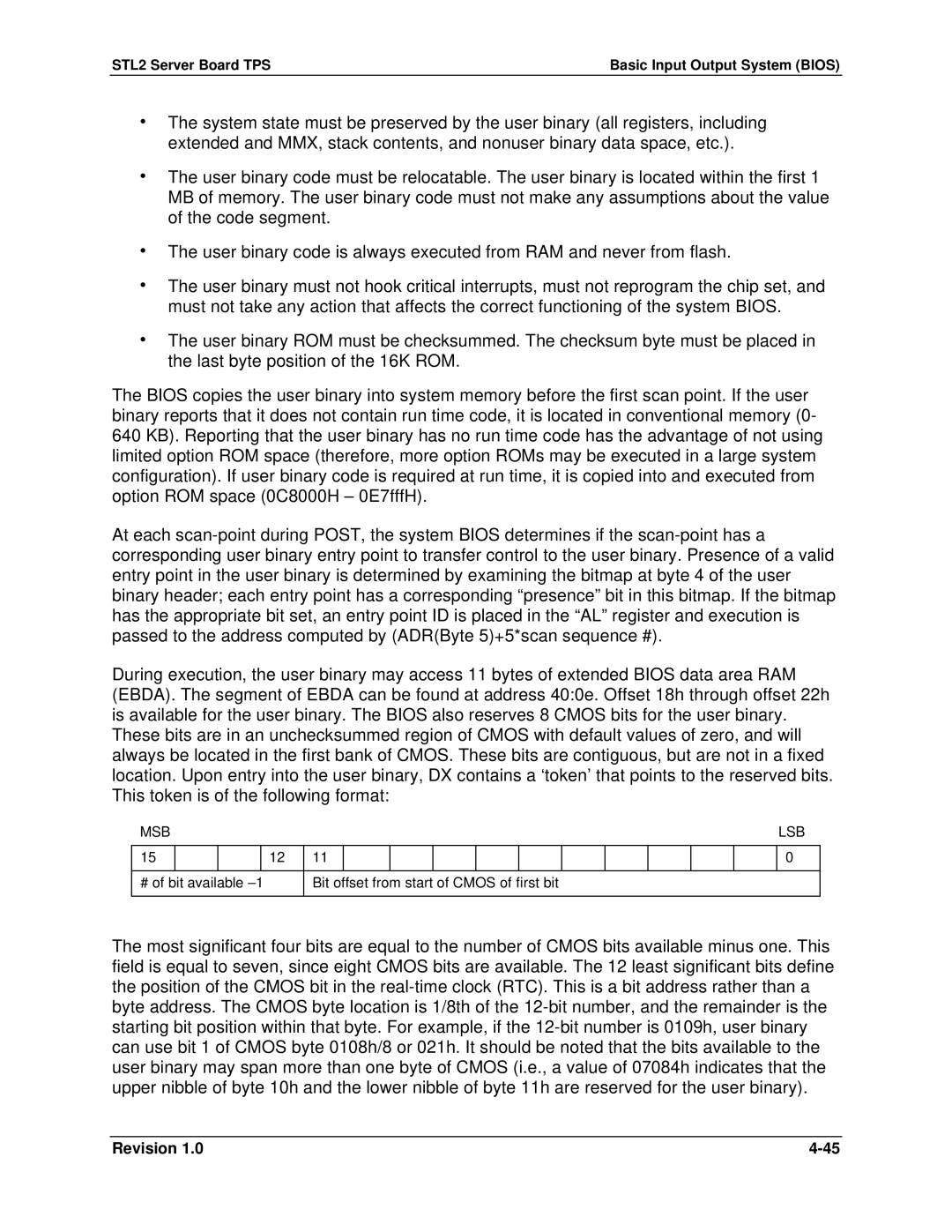 Intel STL2 manual Msb 