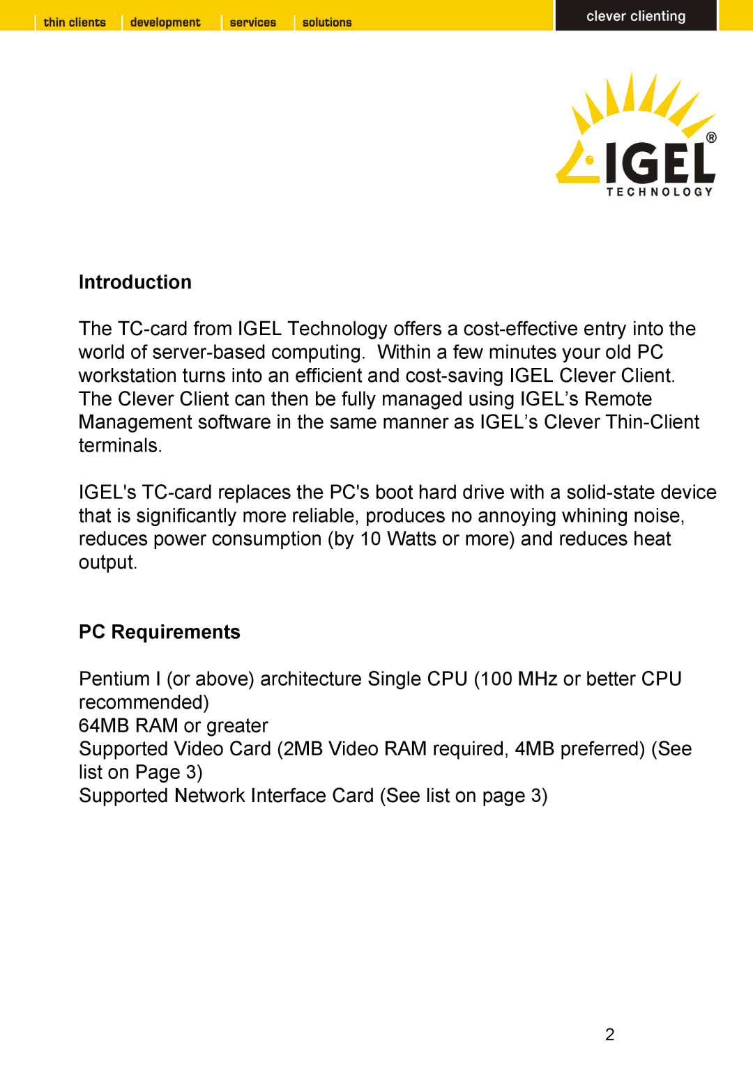 Intel TC 32 LX CF, TC 64 LX CF manual Introduction 