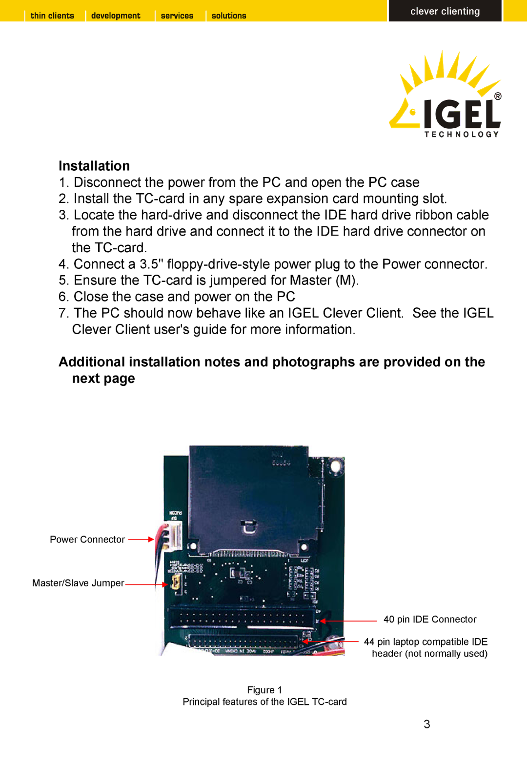 Intel TC 64 LX CF, TC 32 LX CF manual Installation 