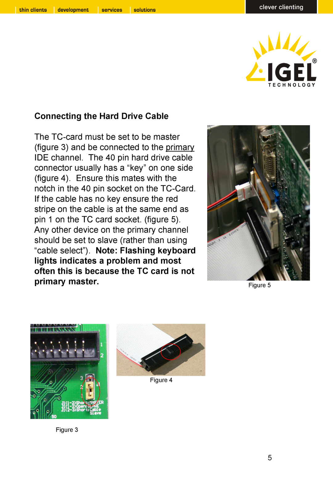 Intel TC 64 LX CF, TC 32 LX CF manual TC-card must be set to be master 