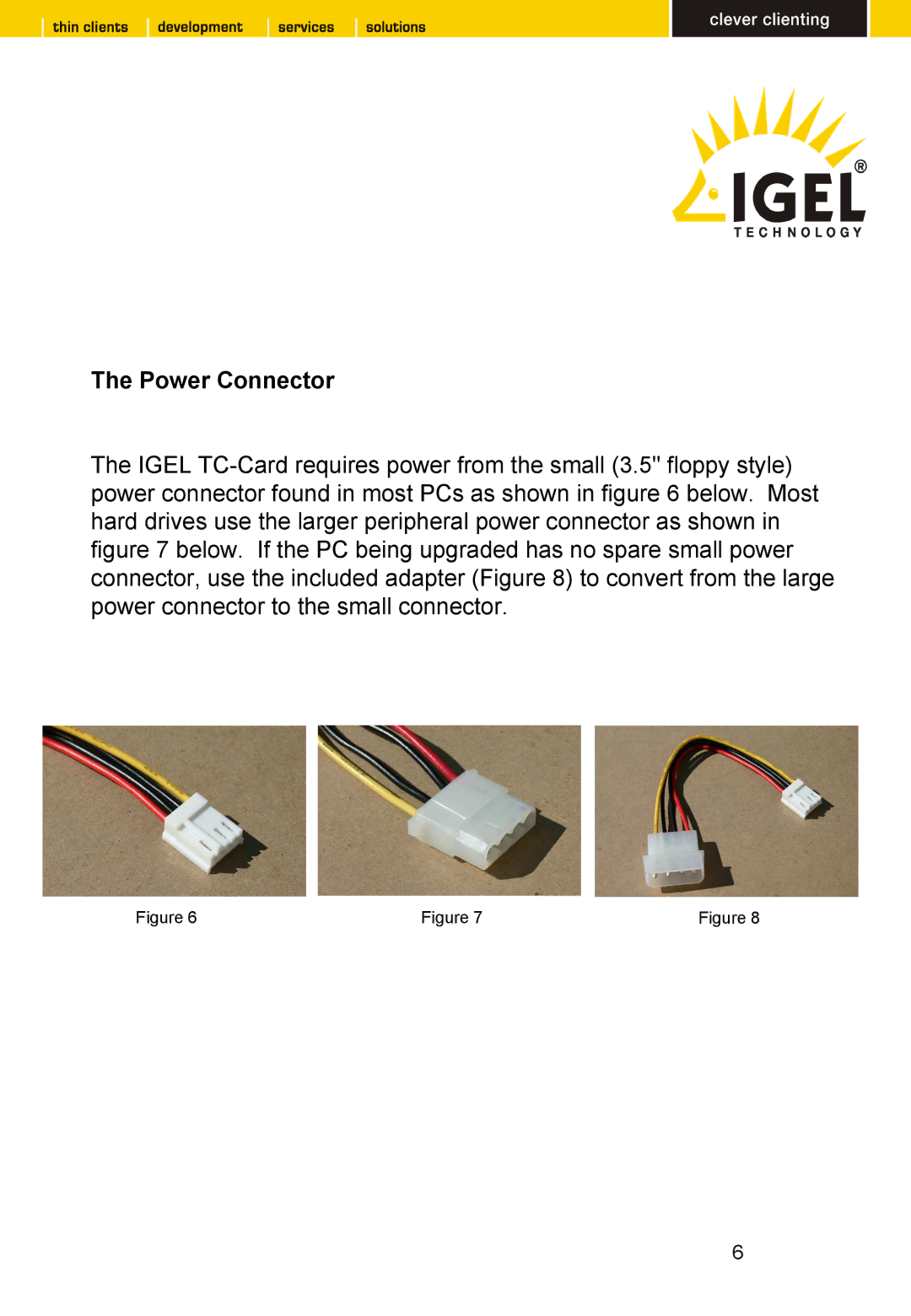 Intel TC 32 LX CF, TC 64 LX CF manual Power Connector 