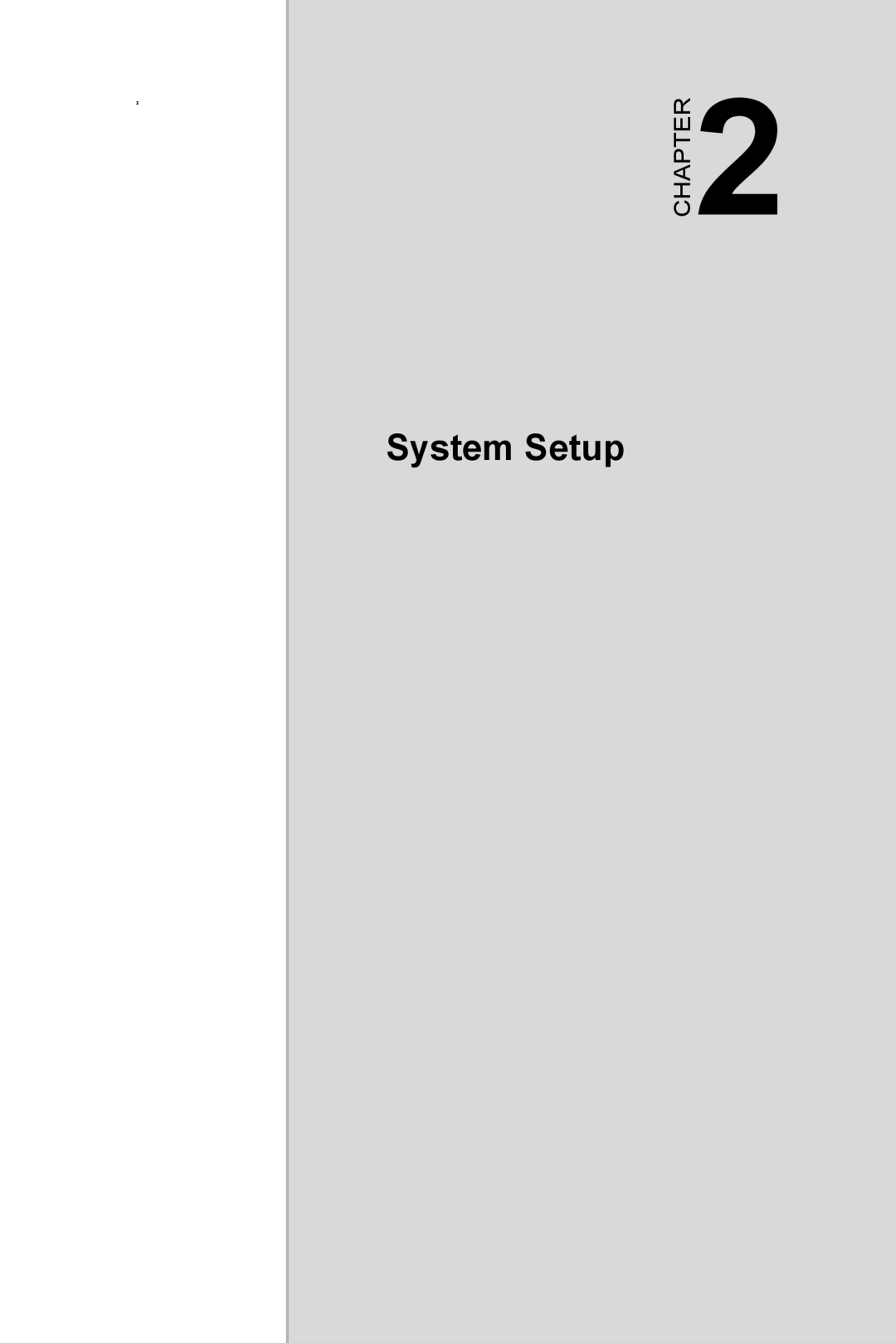 Intel TPC-1070 user manual System Setup, Chapter 