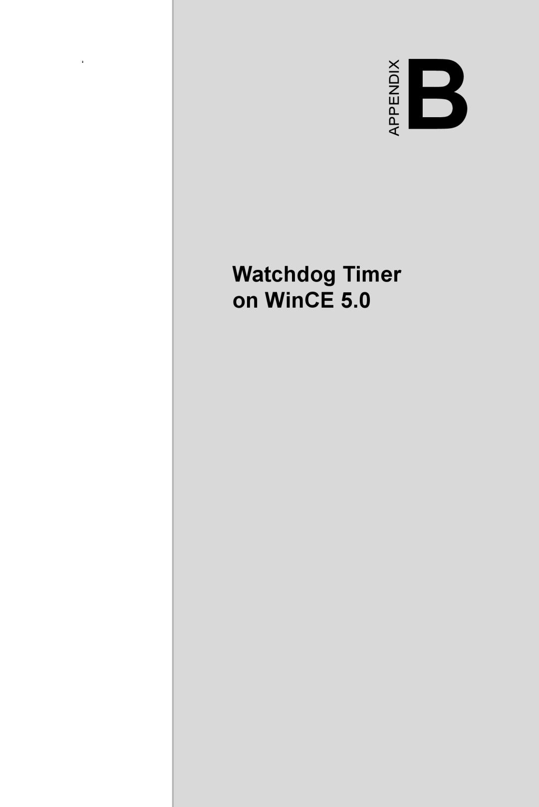 Intel TPC-1070 user manual Watchdog Timer on WinCE, Appendix 
