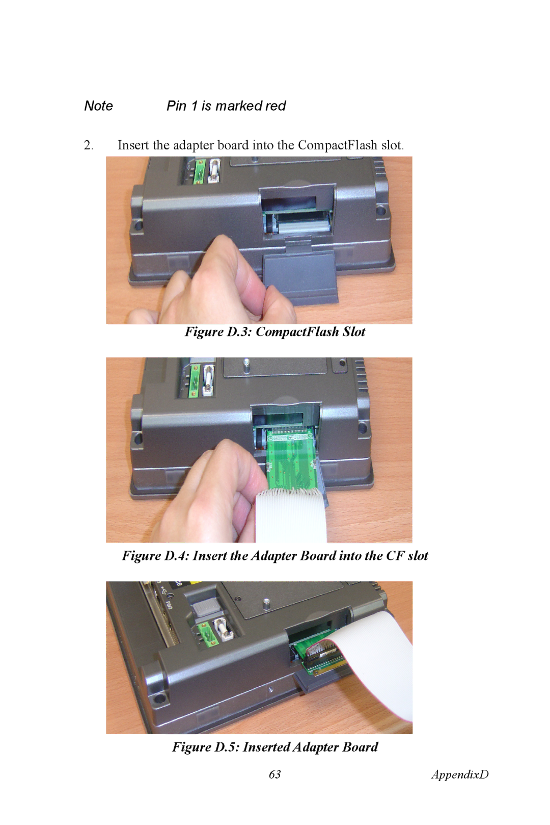 Intel TPC-1070 user manual Figure D.3 CompactFlash Slot 