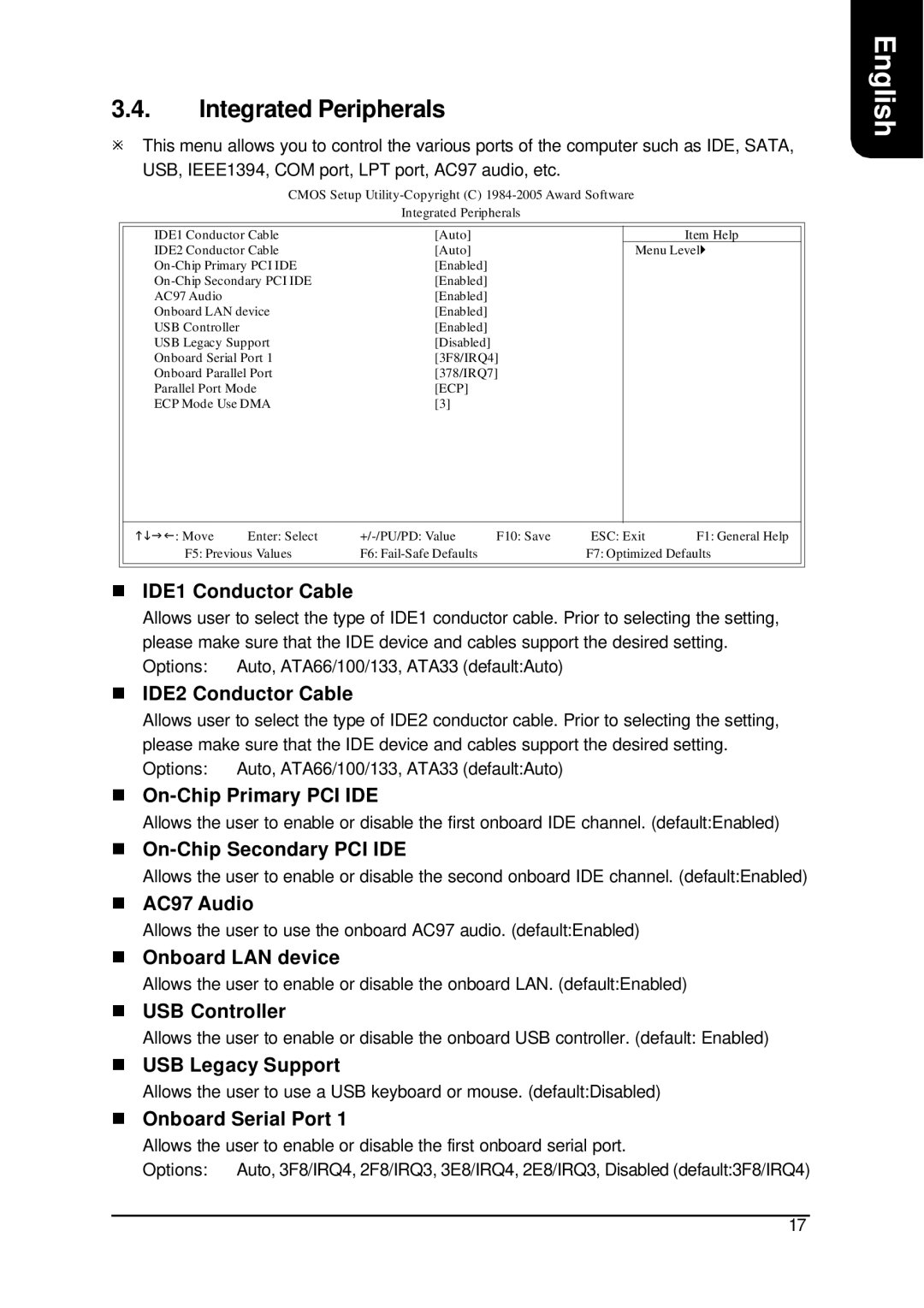 Intel XP-P4S8X-VM user manual Integrated Peripherals 