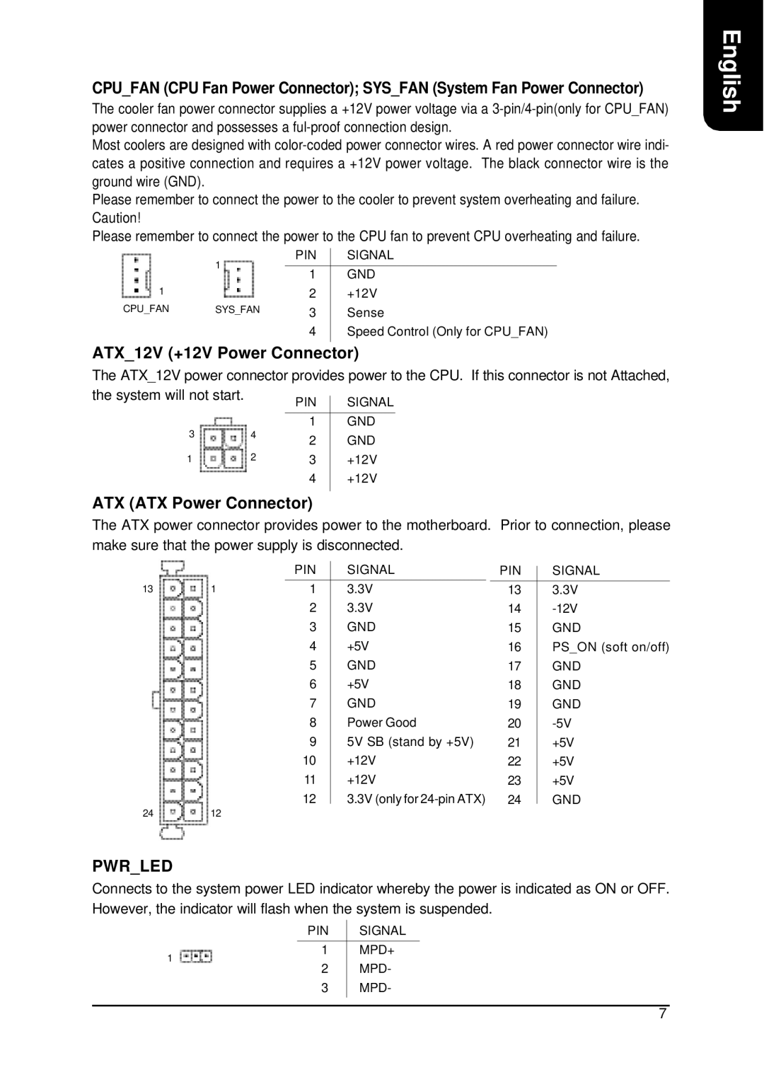 Intel XP-P5CM-GL, XP-P5CM-GV user manual ATX12V +12V Power Connector, ATX ATX Power Connector 