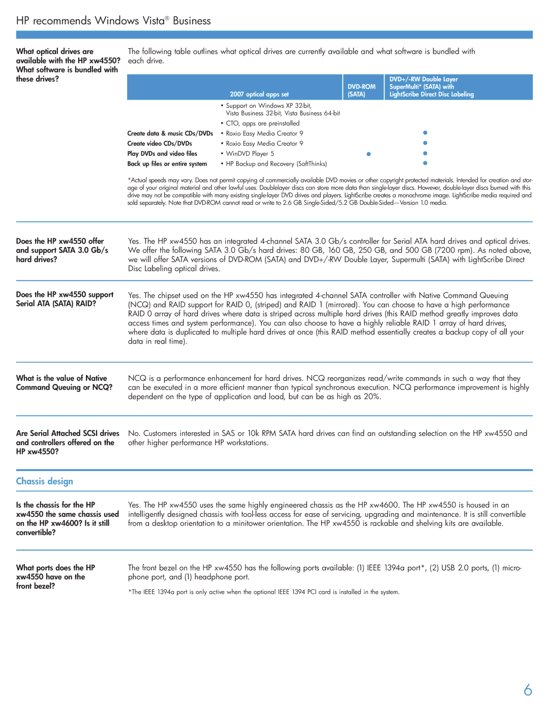 Intel xw455Q warranty Chassis design, Optical apps set 