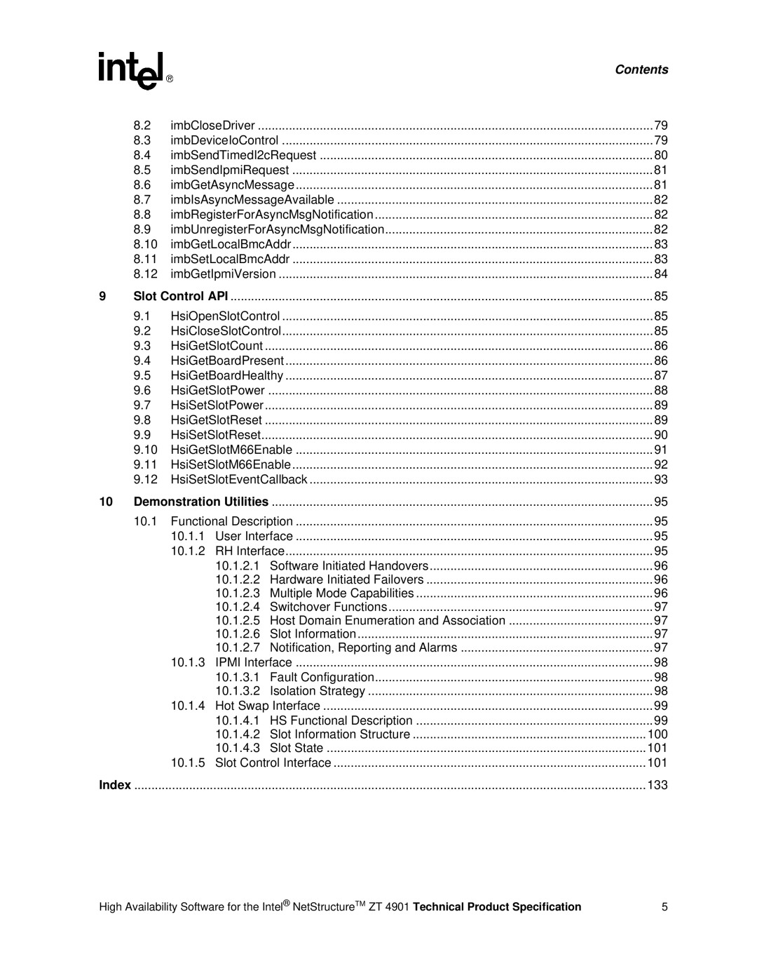 Intel ZT 4901 manual Demonstration Utilities 