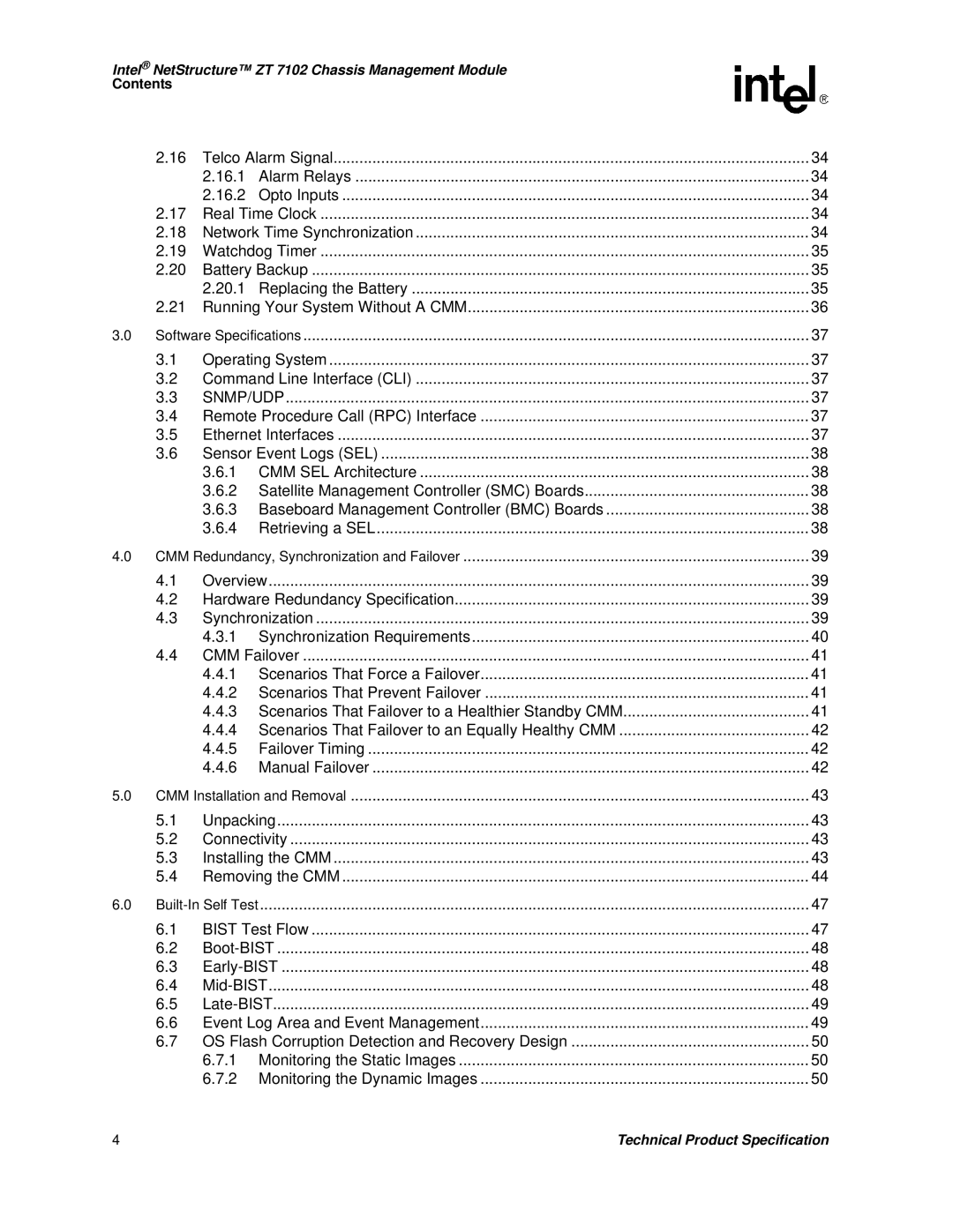 Intel ZT 7102 manual 16.1 