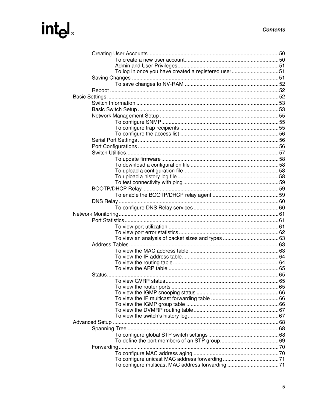 Intel ZT 8101 10/100 user manual To save changes to NV-RAM 