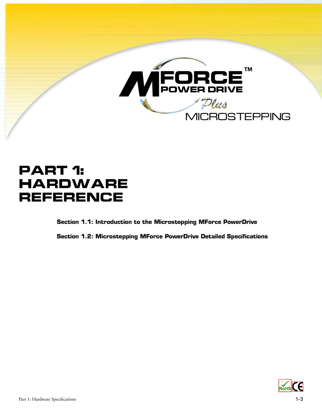 Intelligent Motion Systems MForce Series Microstepping PowerDrive operating instructions Forcetm 