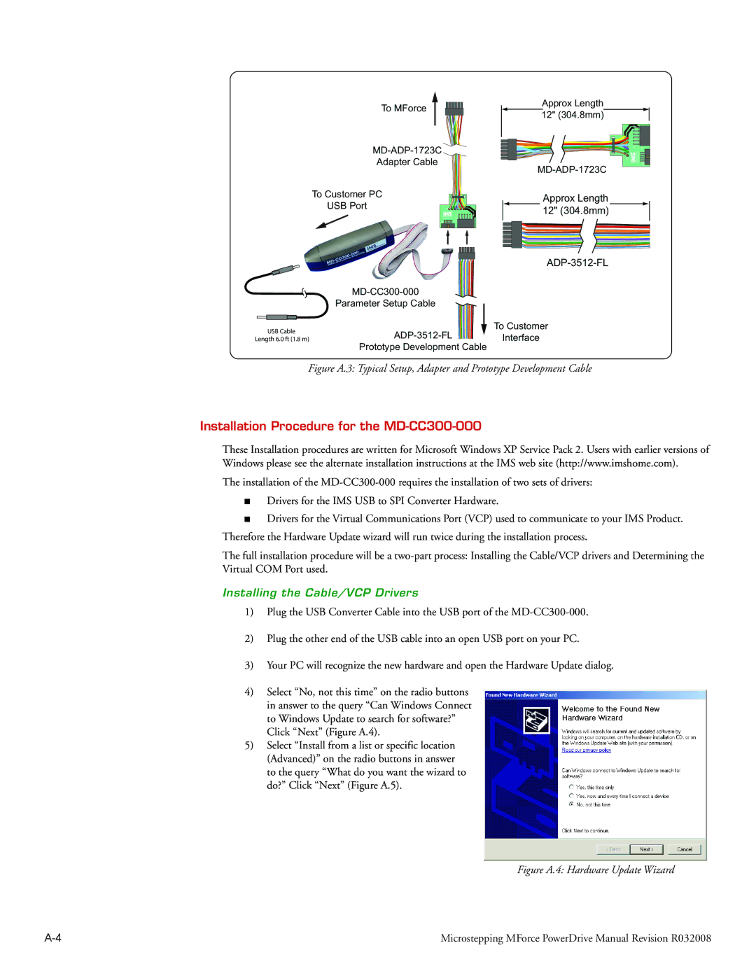 Intelligent Motion Systems Motion Detector Installation Procedure for the MD-CC300-000, Installing the Cable/VCP Drivers 