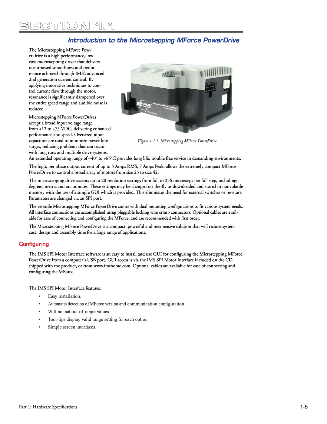 Intelligent Motion Systems Motion Detector operating instructions Section, Configuring 
