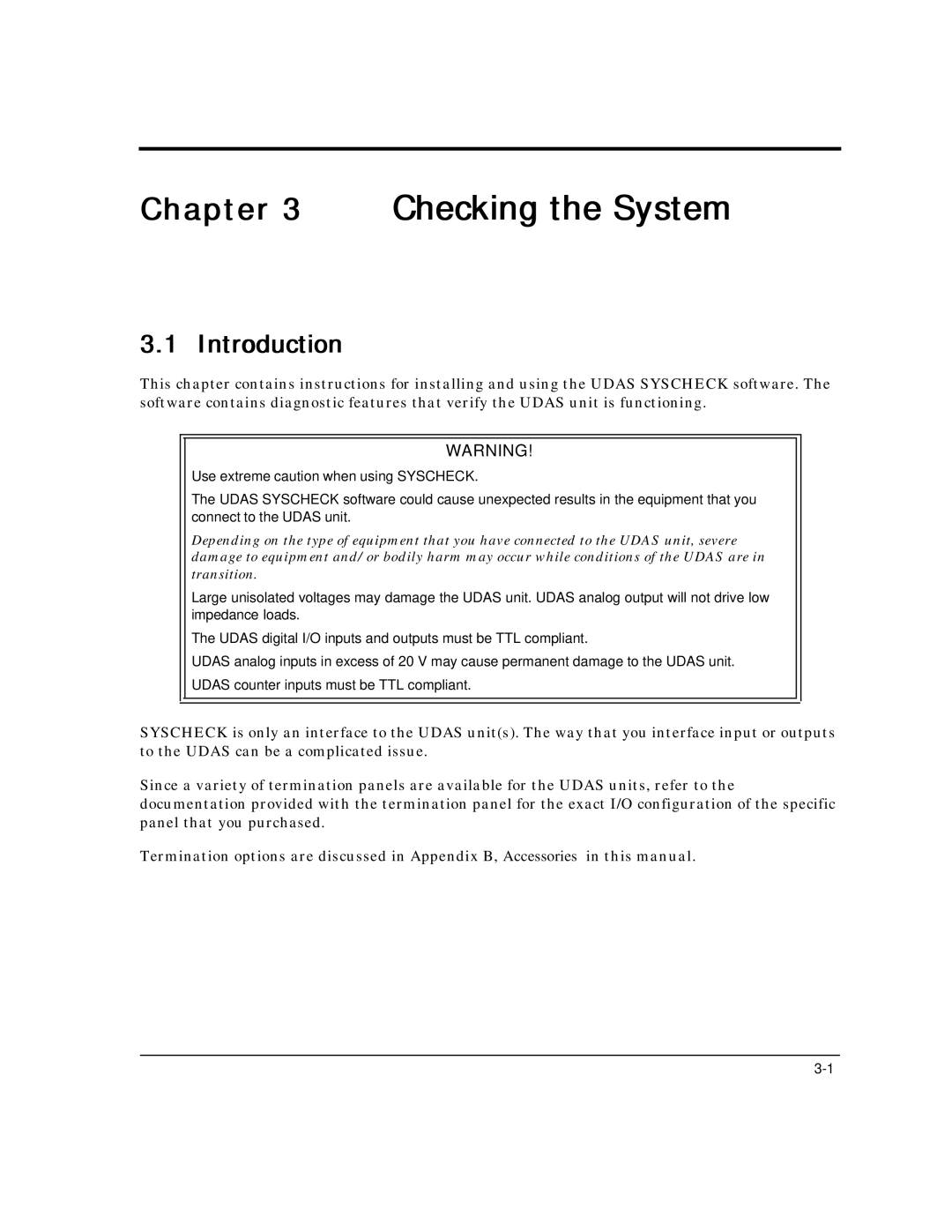 Intelligent Motion Systems UDAS-1001E user manual Checking the System 