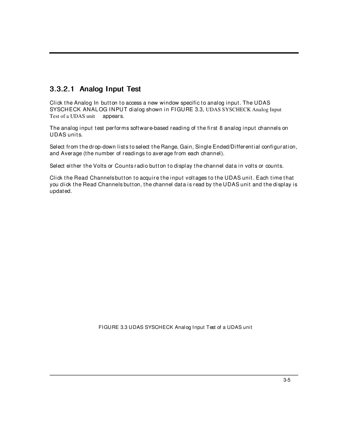 Intelligent Motion Systems UDAS-1001E user manual Analog Input Test 