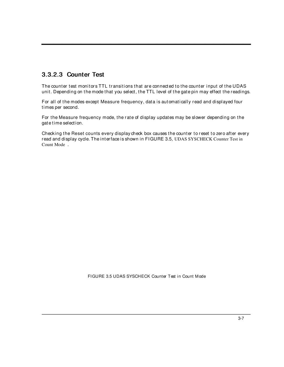 Intelligent Motion Systems UDAS-1001E user manual Counter Test 