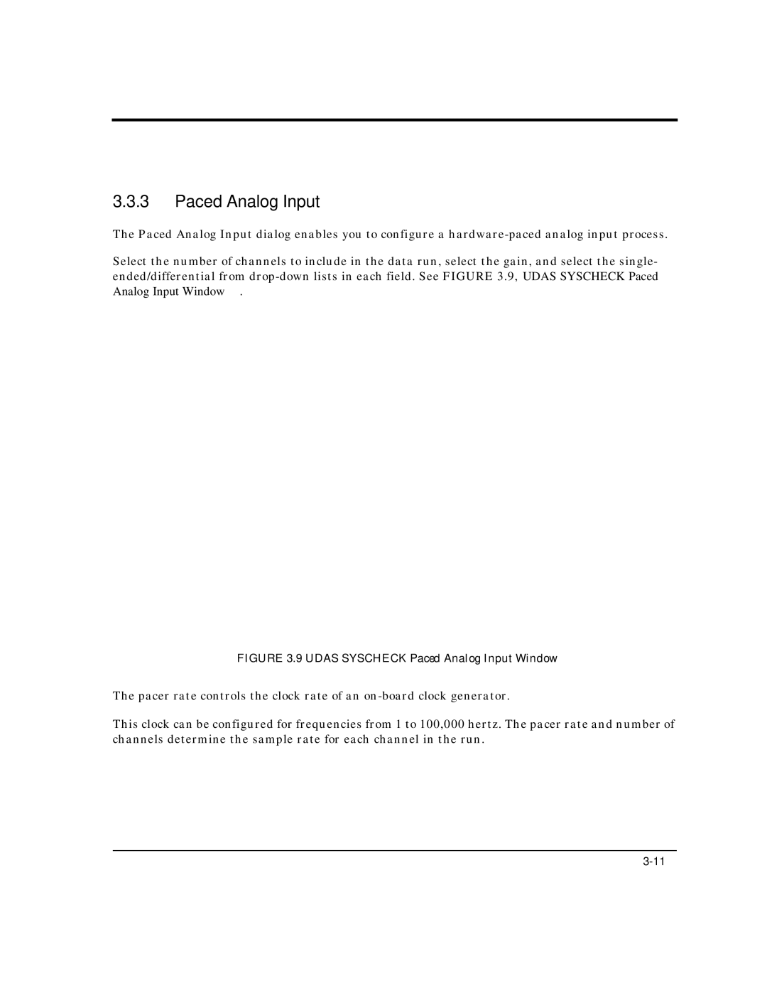 Intelligent Motion Systems UDAS-1001E user manual Paced Analog Input 