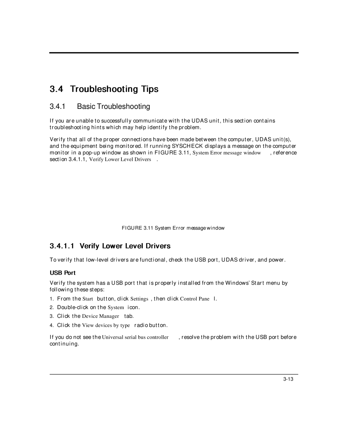 Intelligent Motion Systems UDAS-1001E user manual Troubleshooting Tips, USB Port 