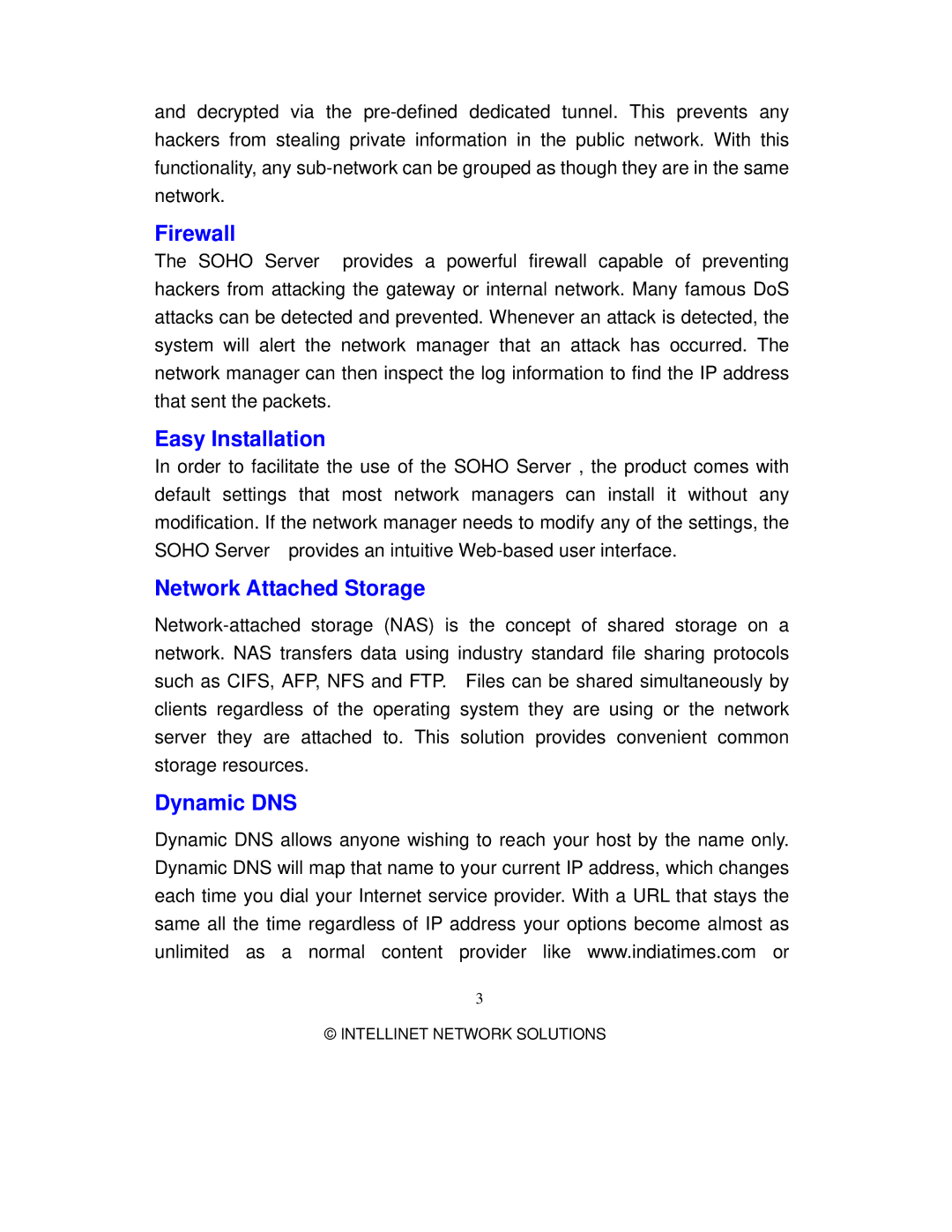 Intellinet Network Solutions 501705 manual Dynamic DNS 