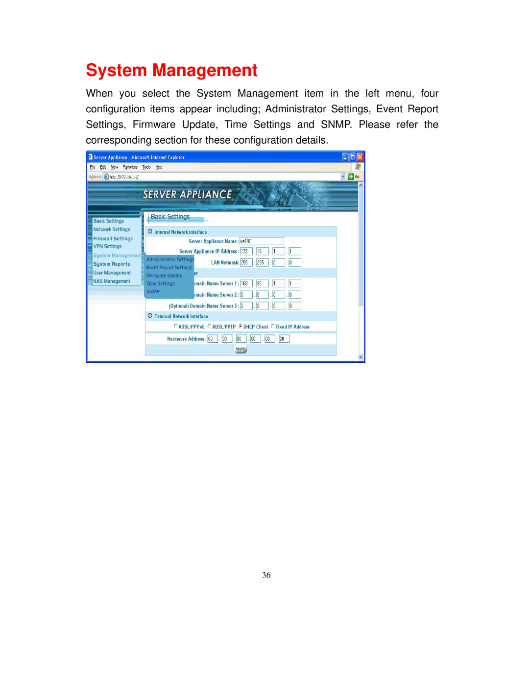 Intellinet Network Solutions 501705 manual System Management 