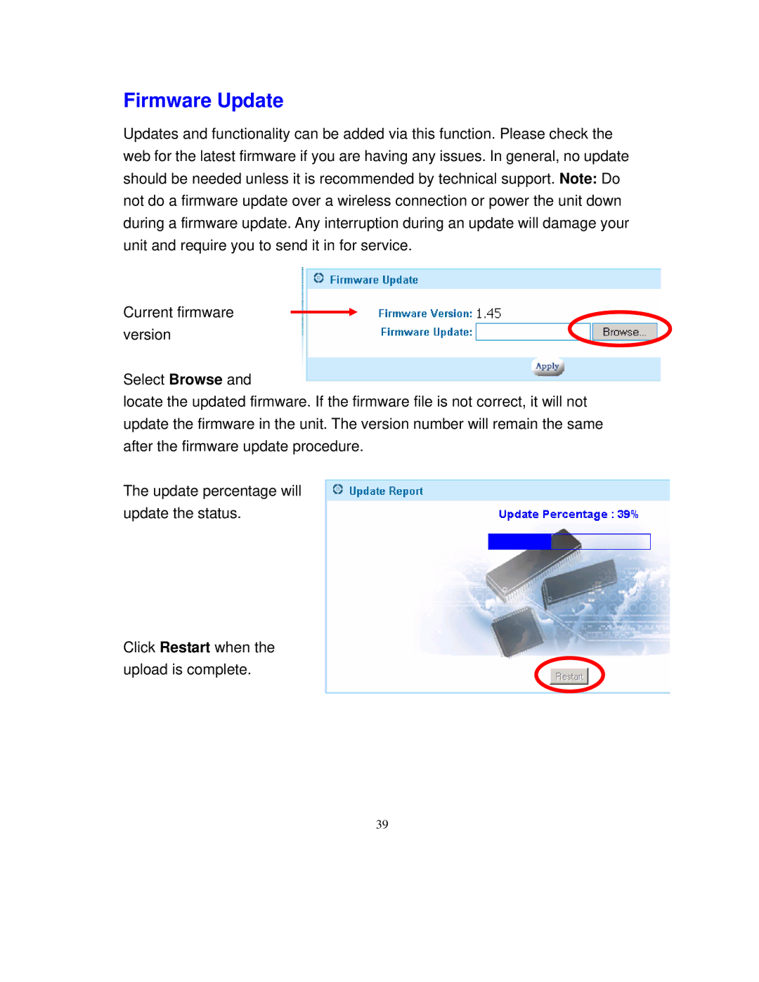 Intellinet Network Solutions 501705 manual Firmware Update 