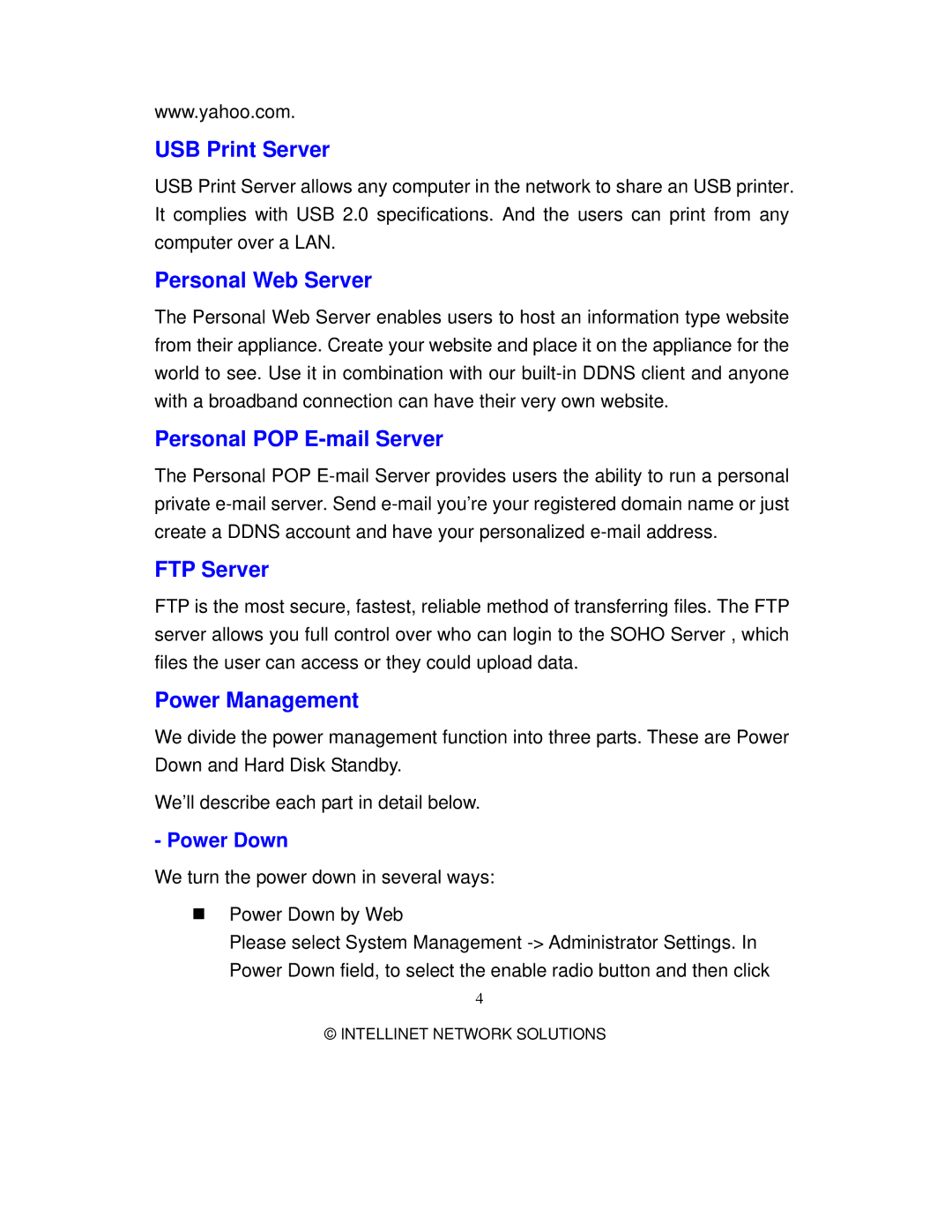 Intellinet Network Solutions 501705 manual USB Print Server 