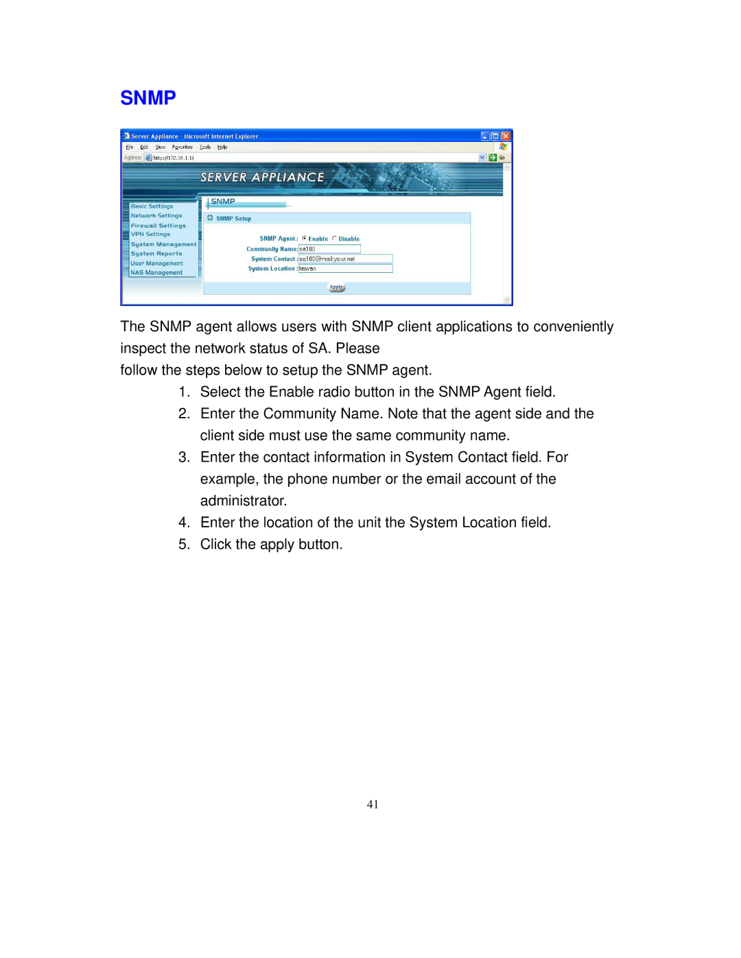 Intellinet Network Solutions 501705 manual Snmp 