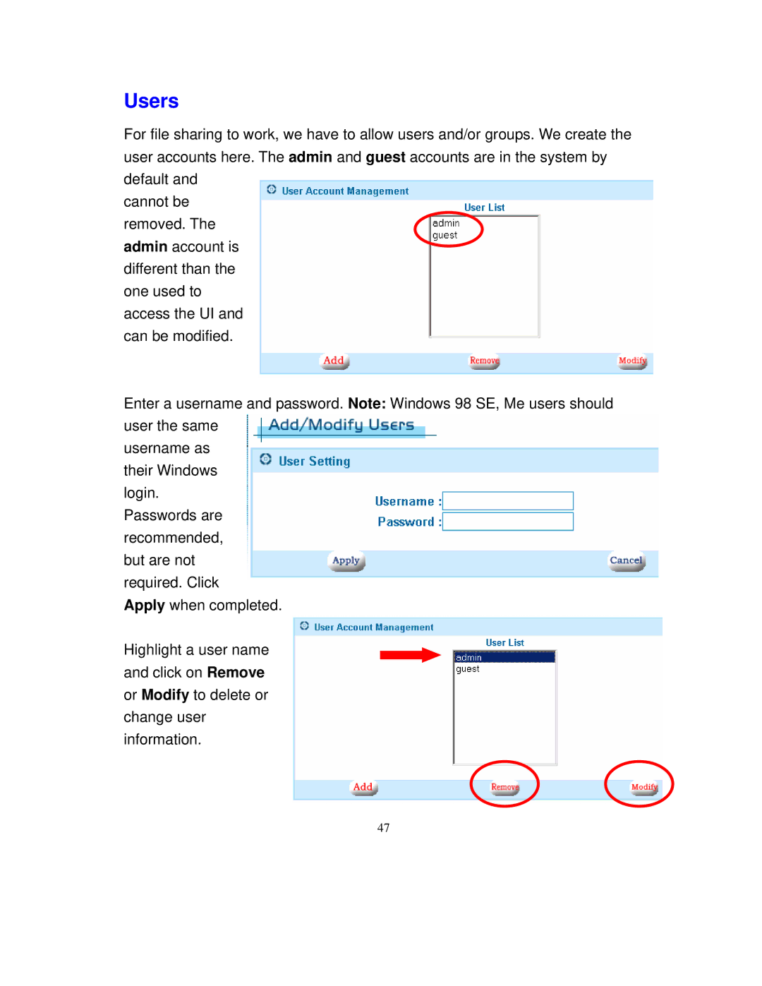 Intellinet Network Solutions 501705 manual Users 