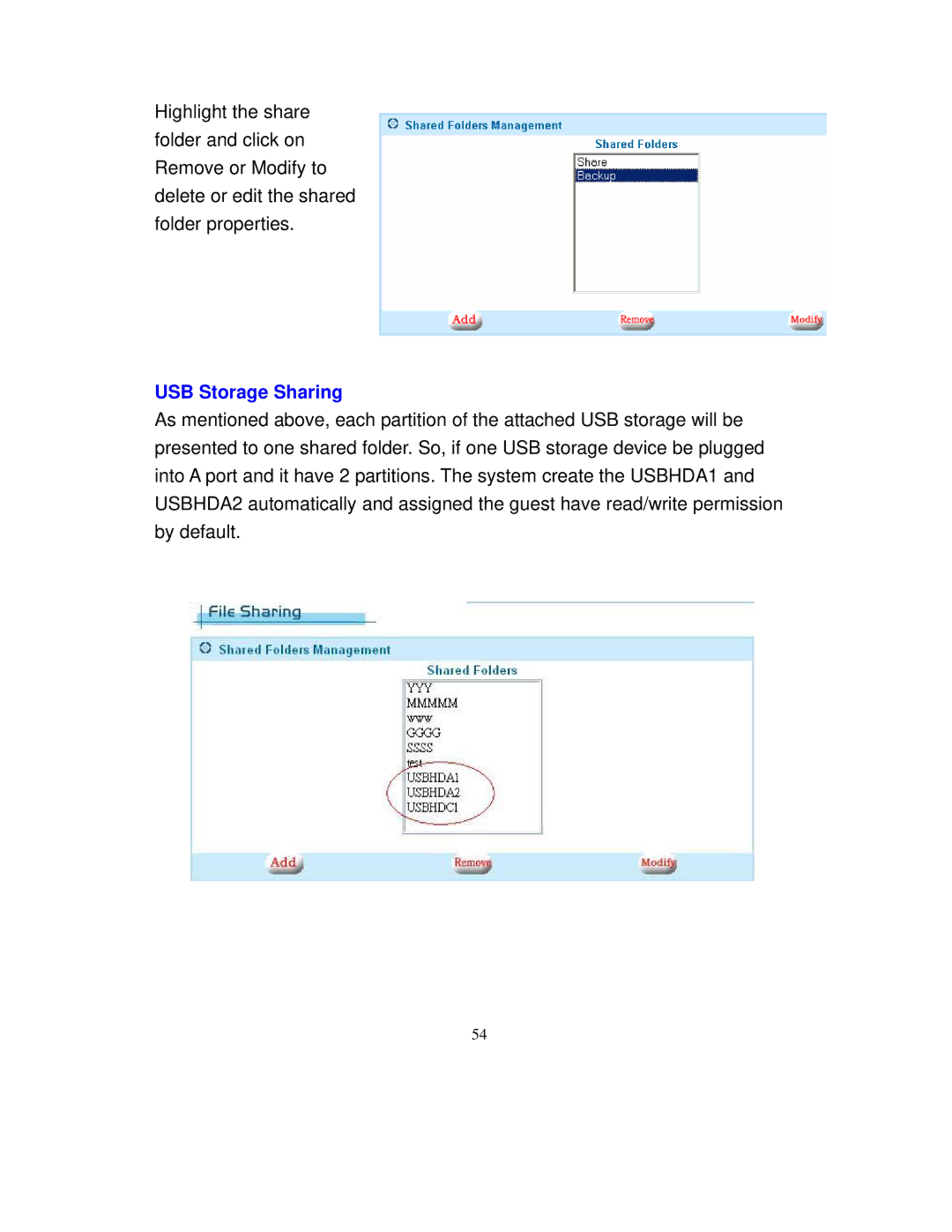 Intellinet Network Solutions 501705 manual USB Storage Sharing 