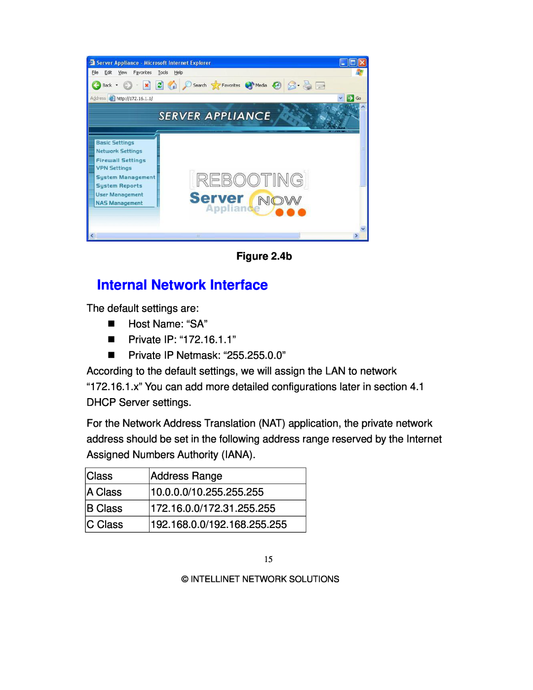 Intellinet Network Solutions 501705 manual Internal Network Interface, 4b 
