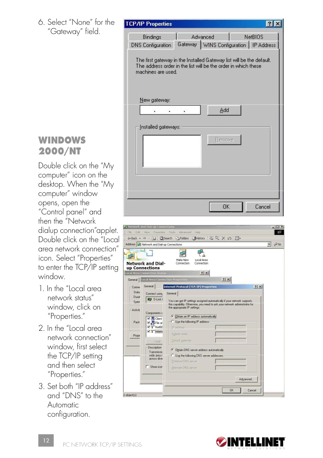 Intellinet Network Solutions 502566 manual Windows 2000/NT 